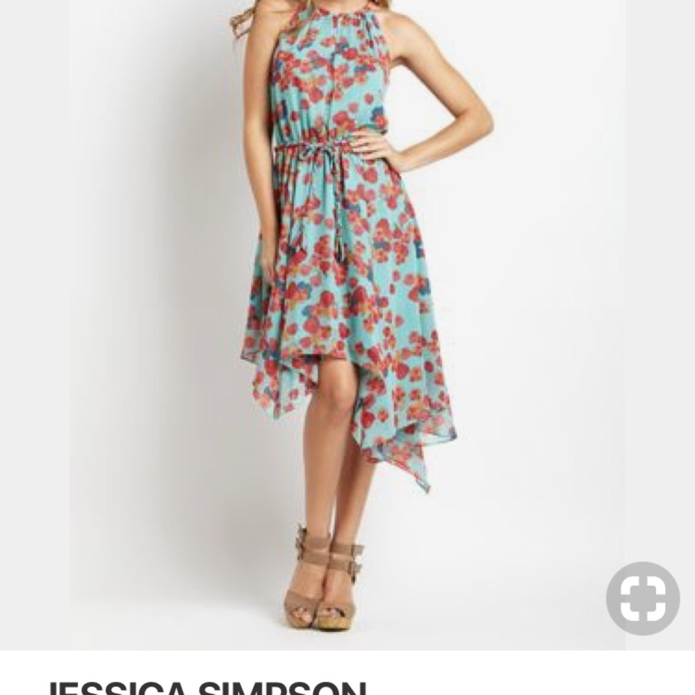 Jessica Simpson asymmetrical has dress